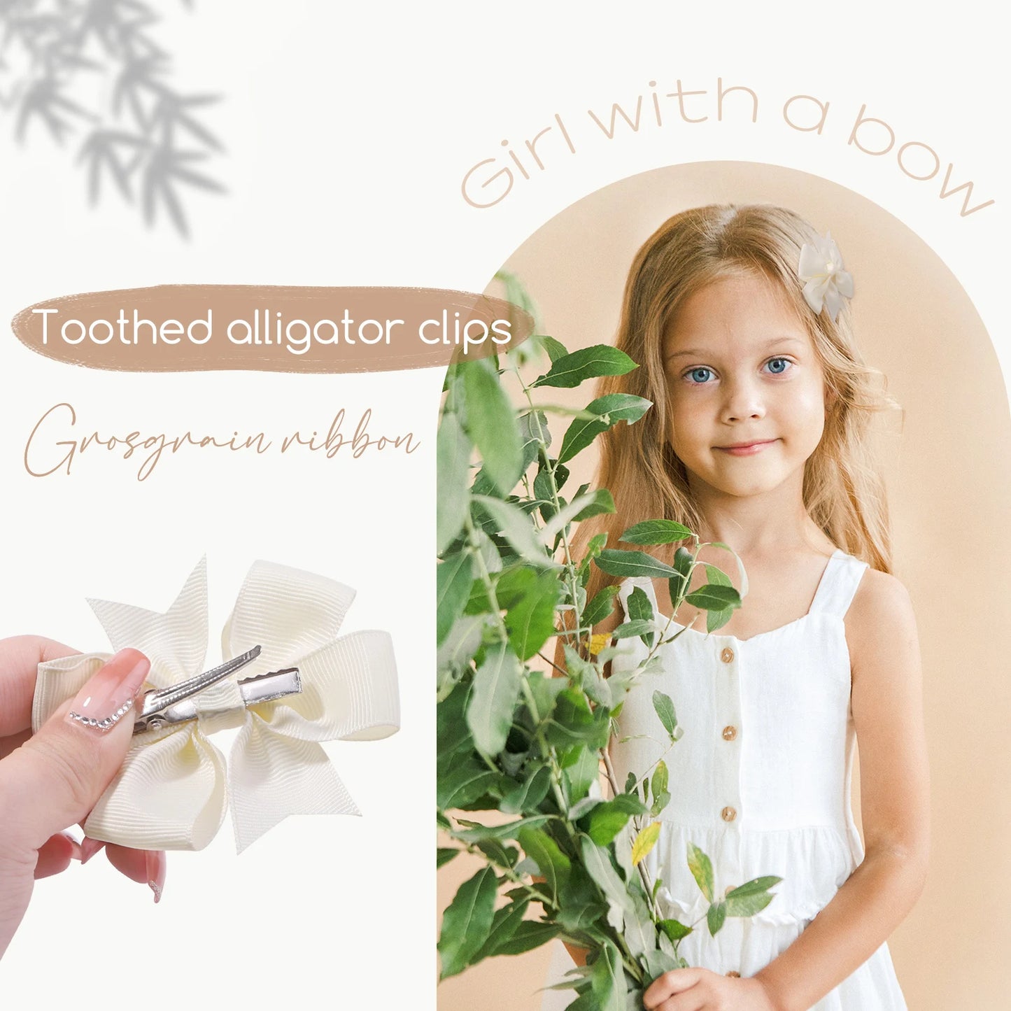 Colorful Bow Hair Clip Set