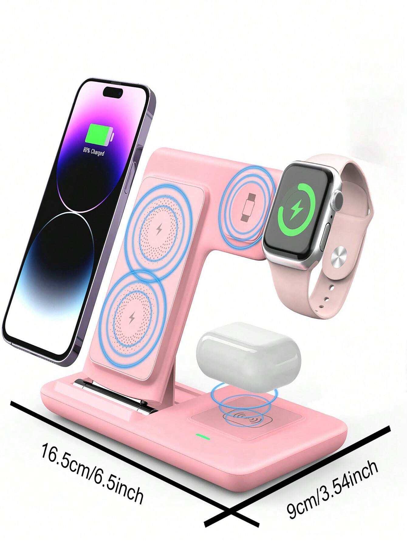 SUONEE 3-in-1 Wireless Charging Station