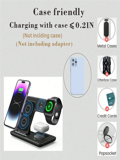 SUONEE 3-in-1 Wireless Charging Station