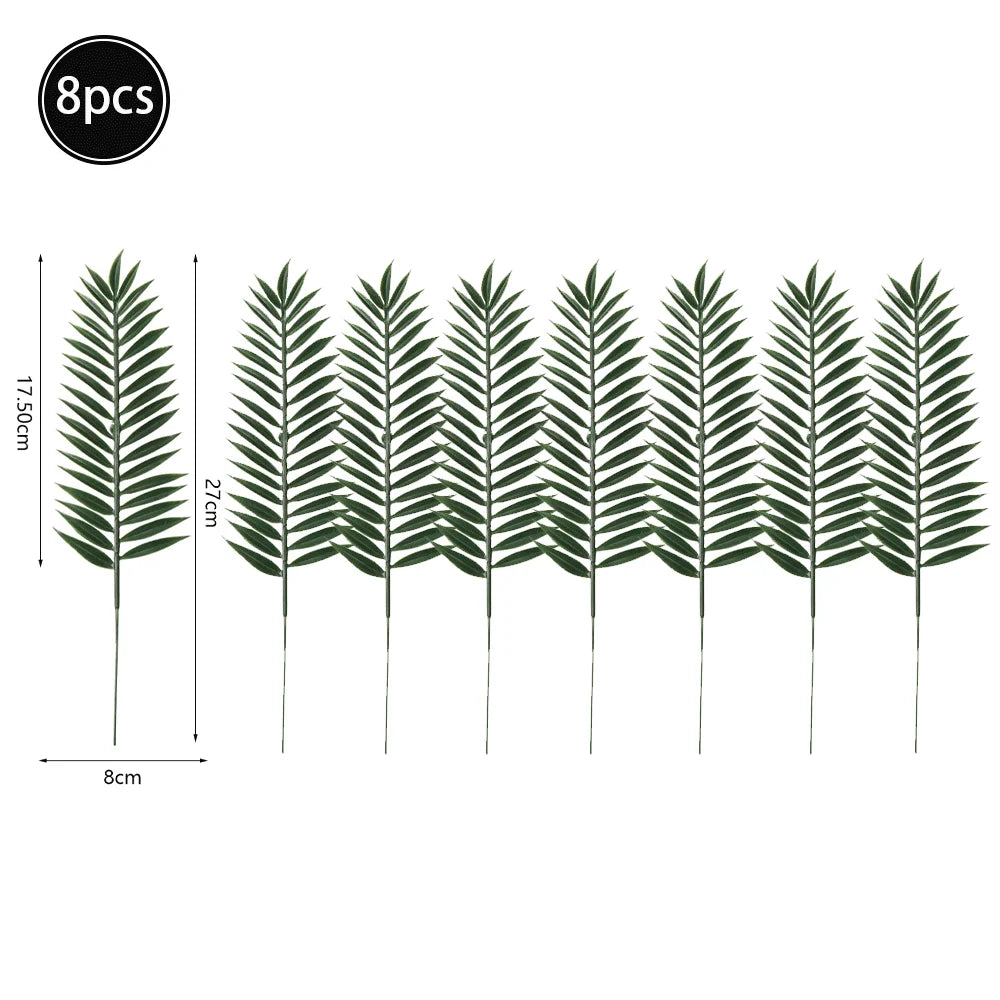 Artificial Tropical Palm Monstera Leaves