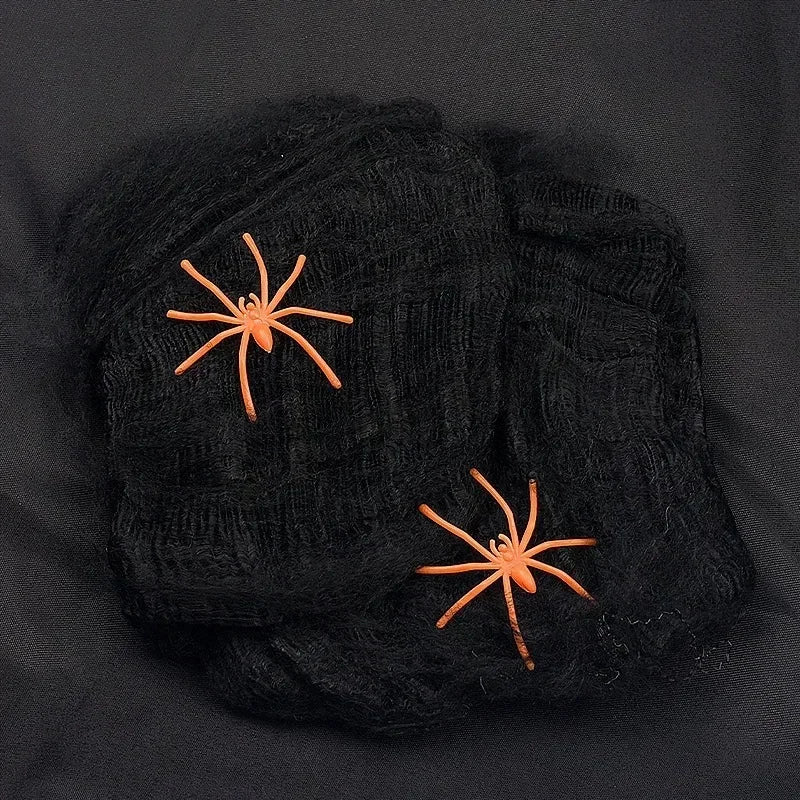 Halloween Stretchy Spider Web Decor