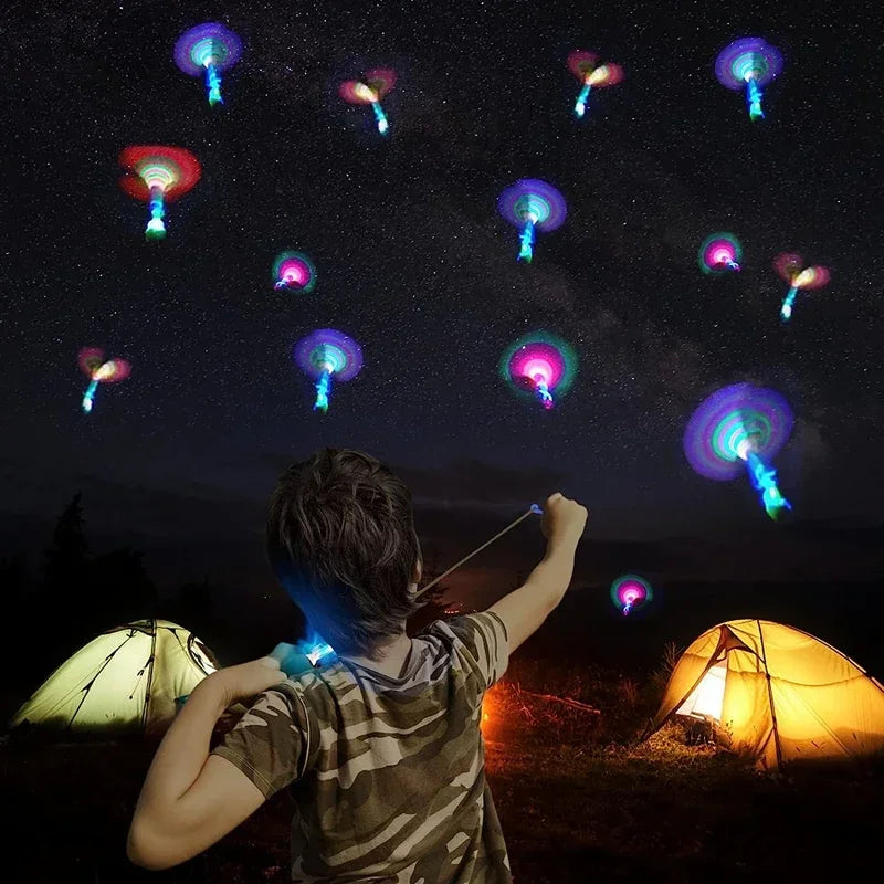 LED Rocket Helicopter Flying Toy