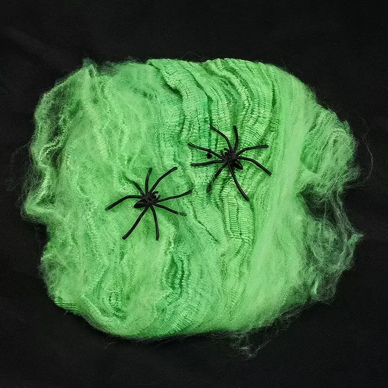 Halloween Stretchy Spider Web Decor