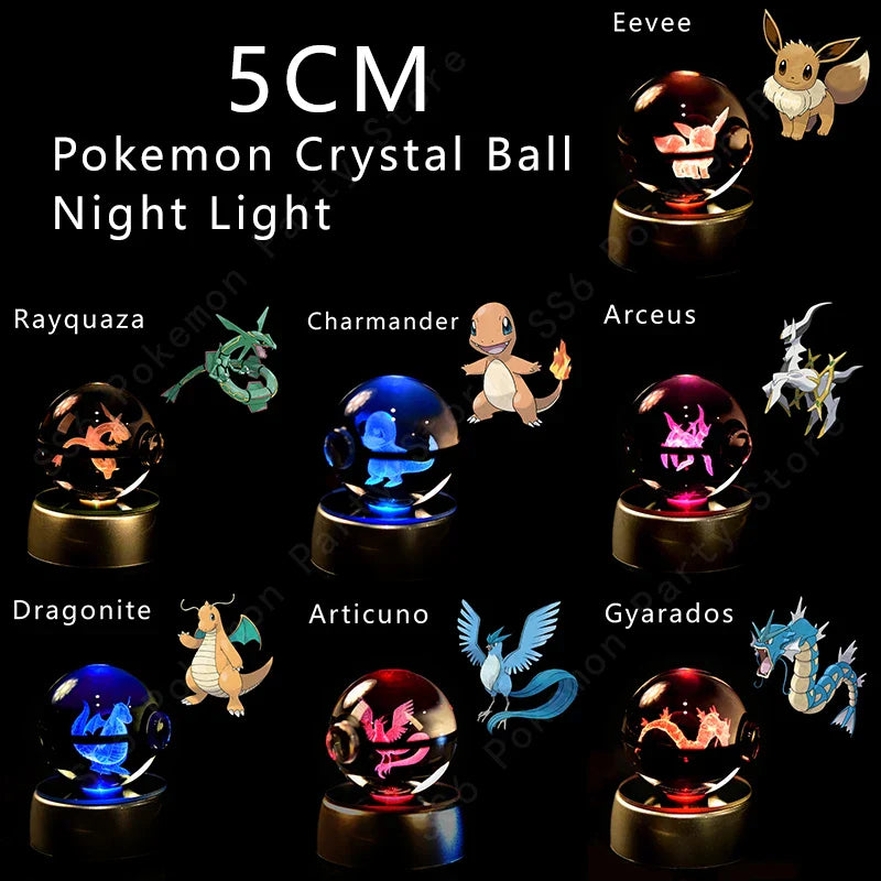 3D Pokémon Crystal Ball Lamp