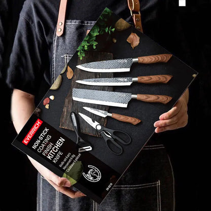 6-Piece Stainless Kitchen Knife Set
