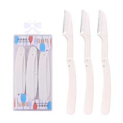 3pcs Foldable Eyebrow Grooming Set