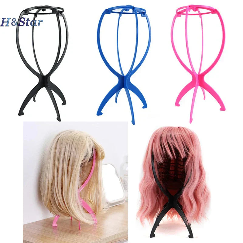 Folding Wig Display Stand Holder