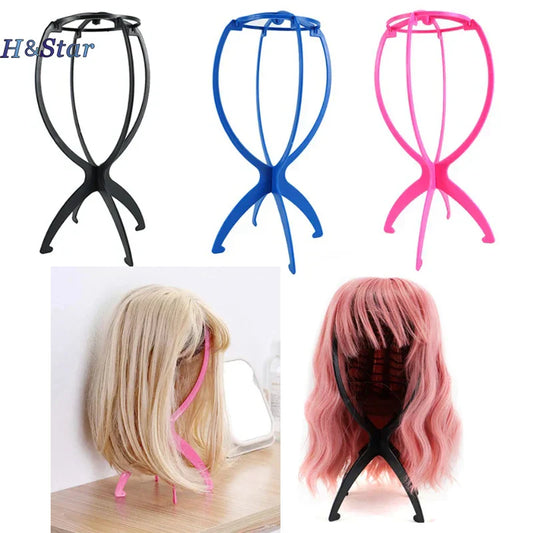 Folding Wig Display Stand Holder