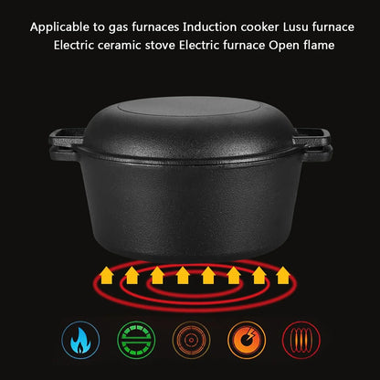 2-in-1 Cast Iron Cooker