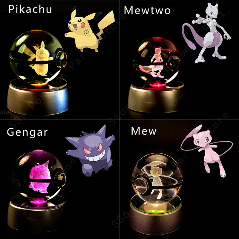 3D Pokémon Crystal Ball Lamp
