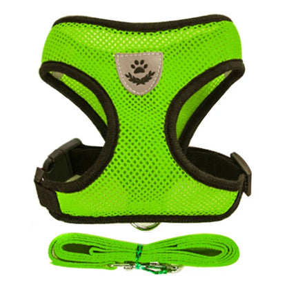 Adjustable Cat Dog Harness Set