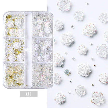 6Grids 3D Nail Art Decorations