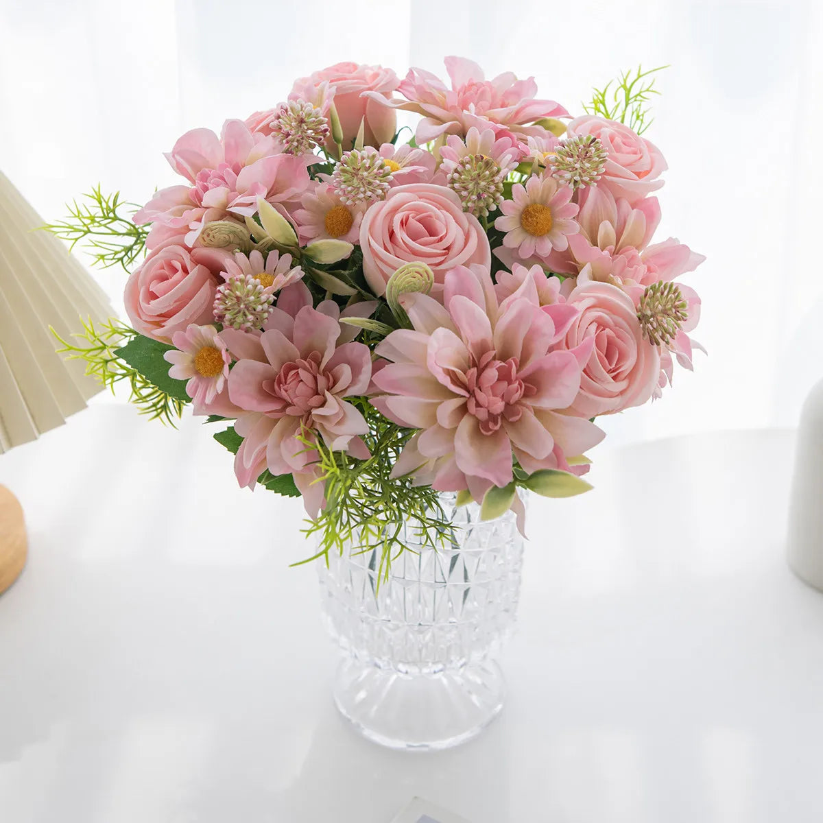 Silk Dahlia Rose Flower