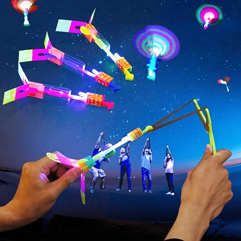 LED Light Rocket Flying Toys