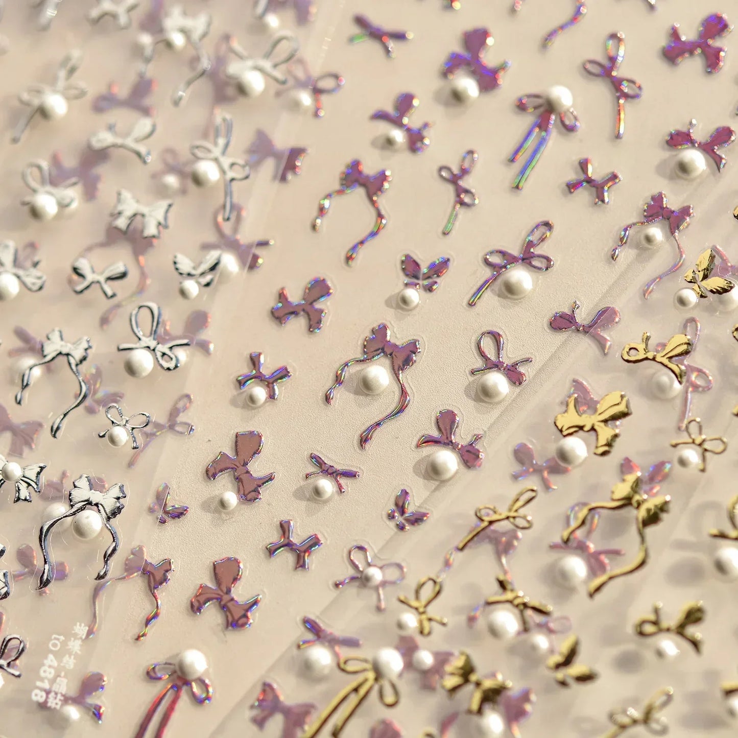 Bowknot 3D Nail Art Stickers