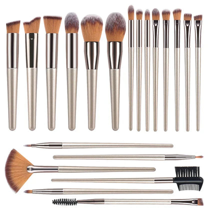 Luxury Hot Champagne Makeup Brush Set