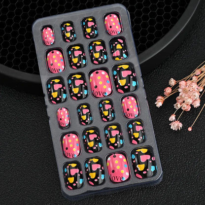 24Pcs Cute Bow Press-On Nails