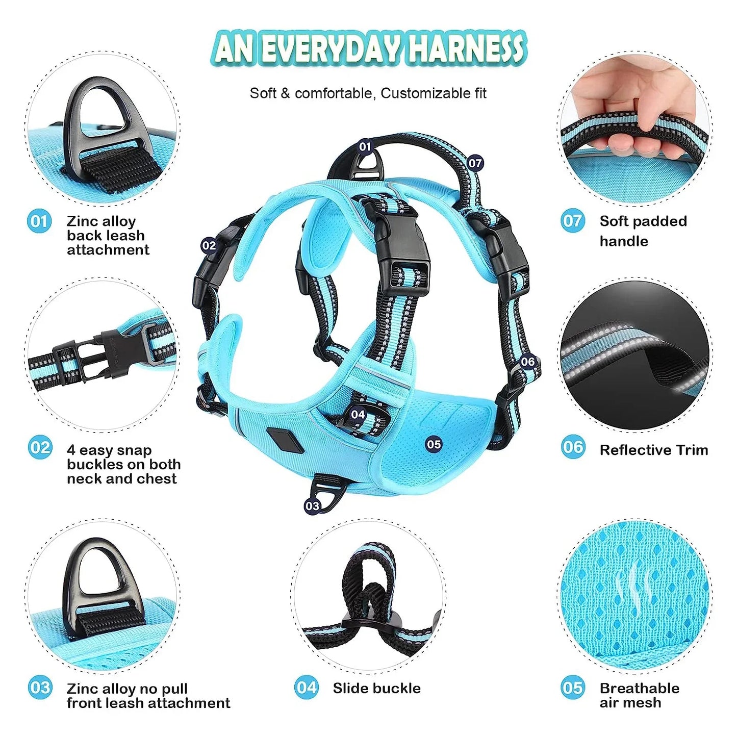 Soft No-Pull Dog Harness