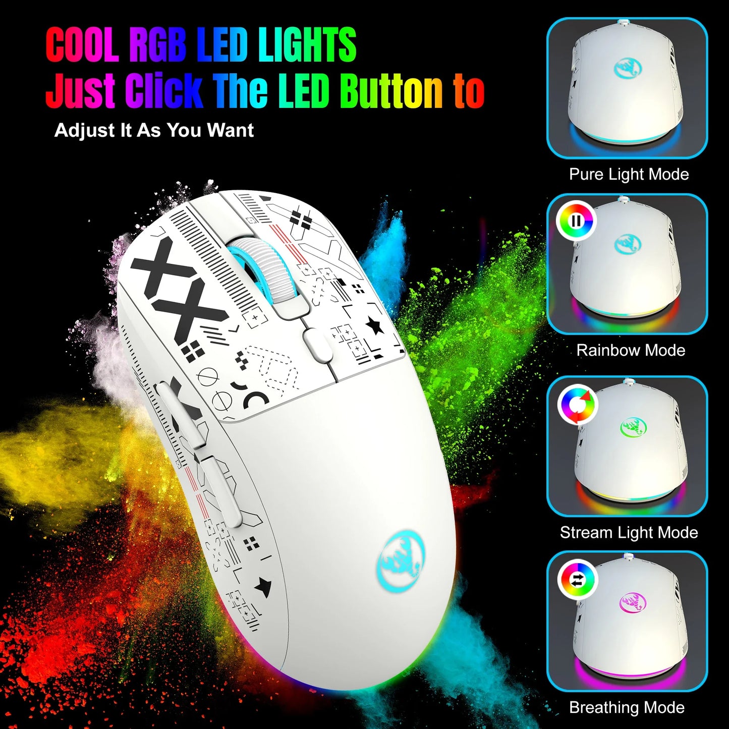 HXSJ T90 Wireless Gaming Mouse
