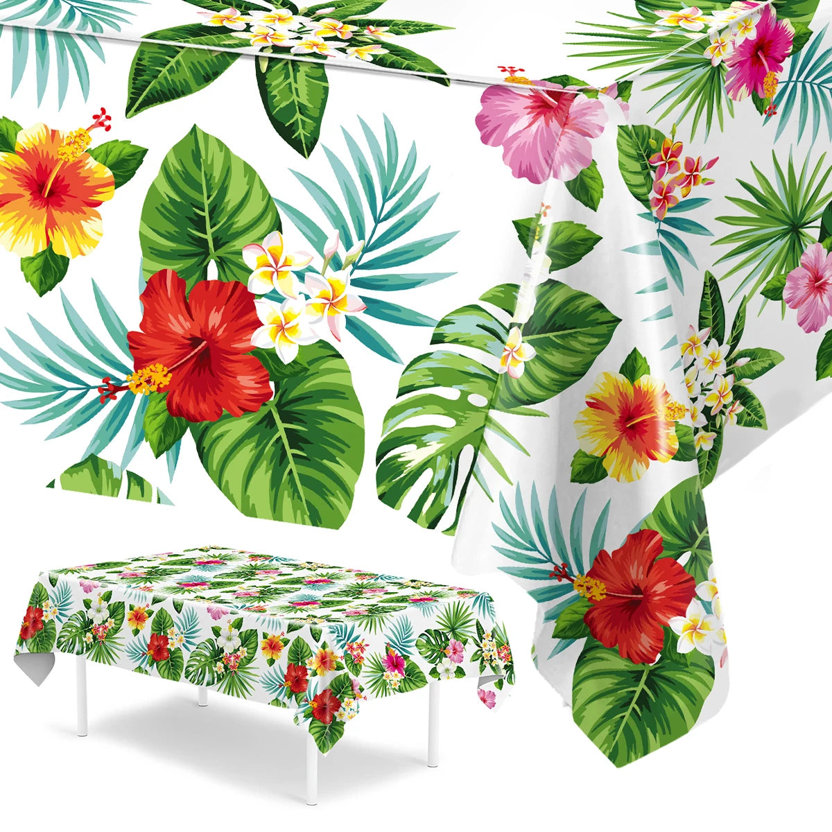 Hawaiian Luau Garland Party Tablecloth