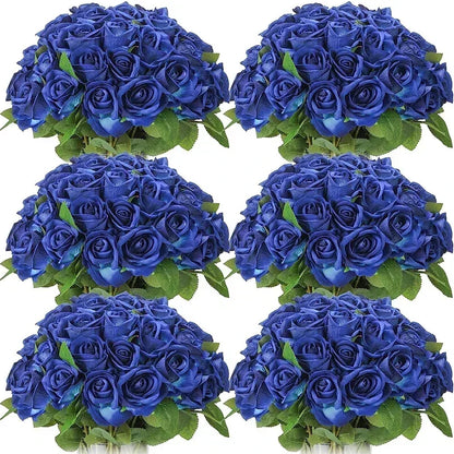 Velvet Artificial Rose Bouquet