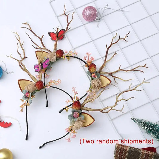 Christmas Reindeer Antler Headband