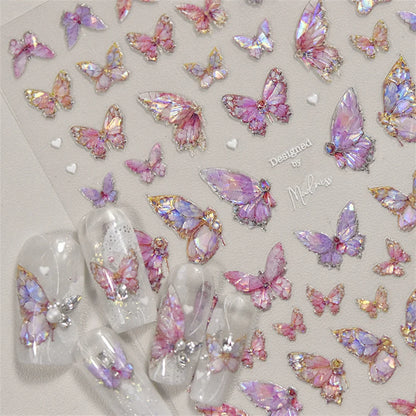 NAILFYOU Kawaii Butterfly Nail Stickers