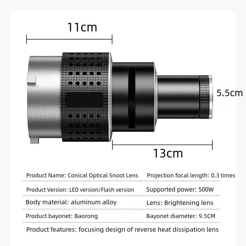Bowens Mount Flash Snoot Kit