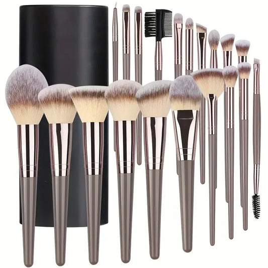 ZSRUNHUI 3–20PCS Fluffy Makeup Brush Set