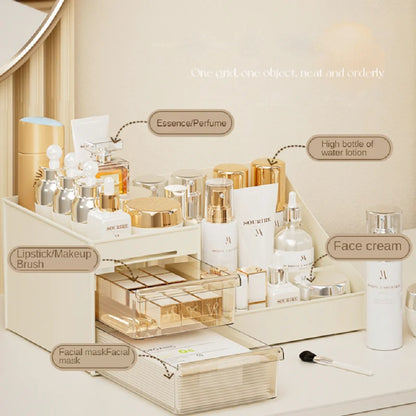 Spacious Floral Travel Makeup Bag