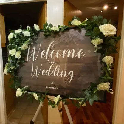 White Artificial Flower Garland