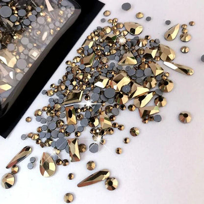 Y2K Glass Rhinestone Nail Set