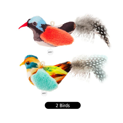 Realistic Chirping Bird Cat Toy