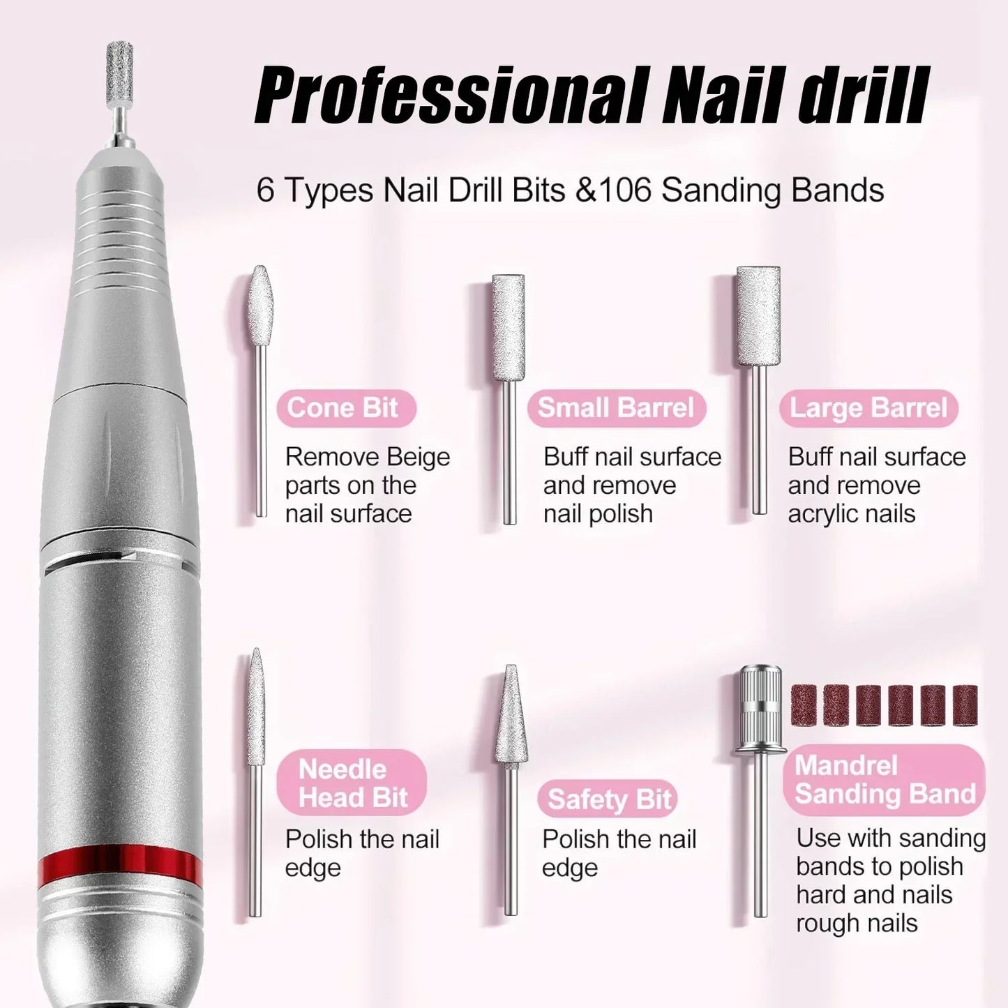 Portable Electric Nail Drill Sander