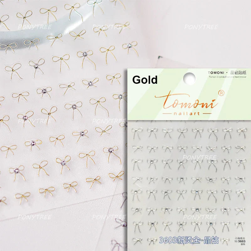 Bowknot 3D Nail Art Stickers