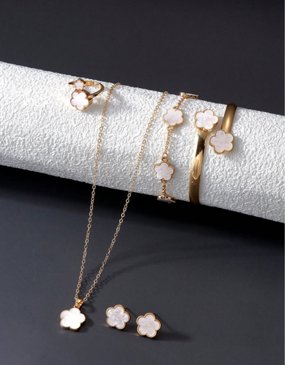 Vintage Gold Plated Jewelry Set