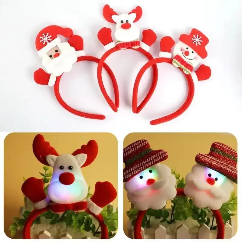 LED Christmas Reindeer Antler Headband