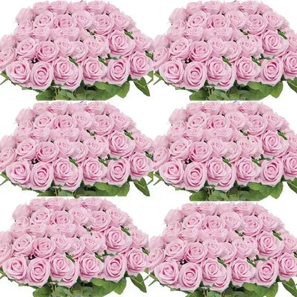 Velvet Artificial Rose Bouquet