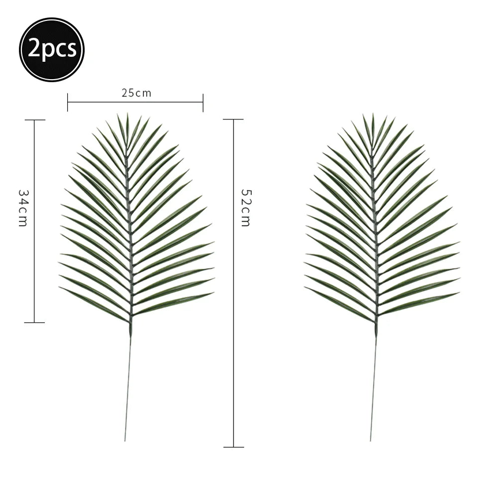 Artificial Tropical Palm Monstera Leaves