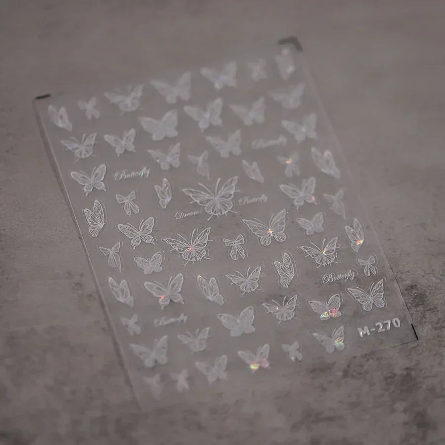 5D Spider Web Nail Sticker