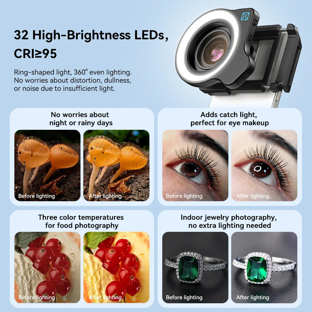 APEXEL 10-20X Macro Lens