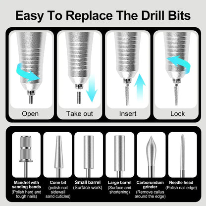 Professional 35000RPM Nail Drill