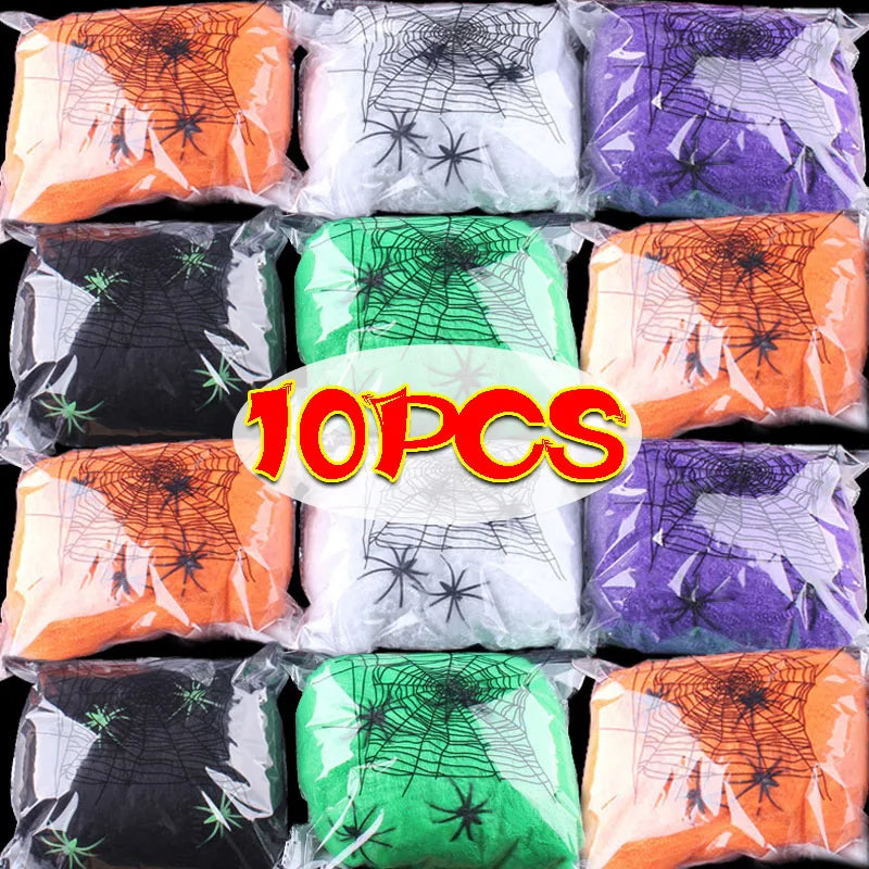 Halloween Stretchy Spider Web Decor