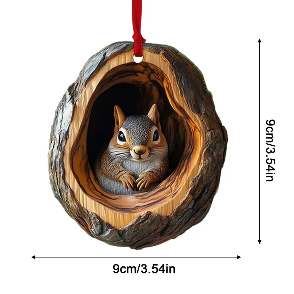 Animal Acrylic Christmas Tree Ornaments
