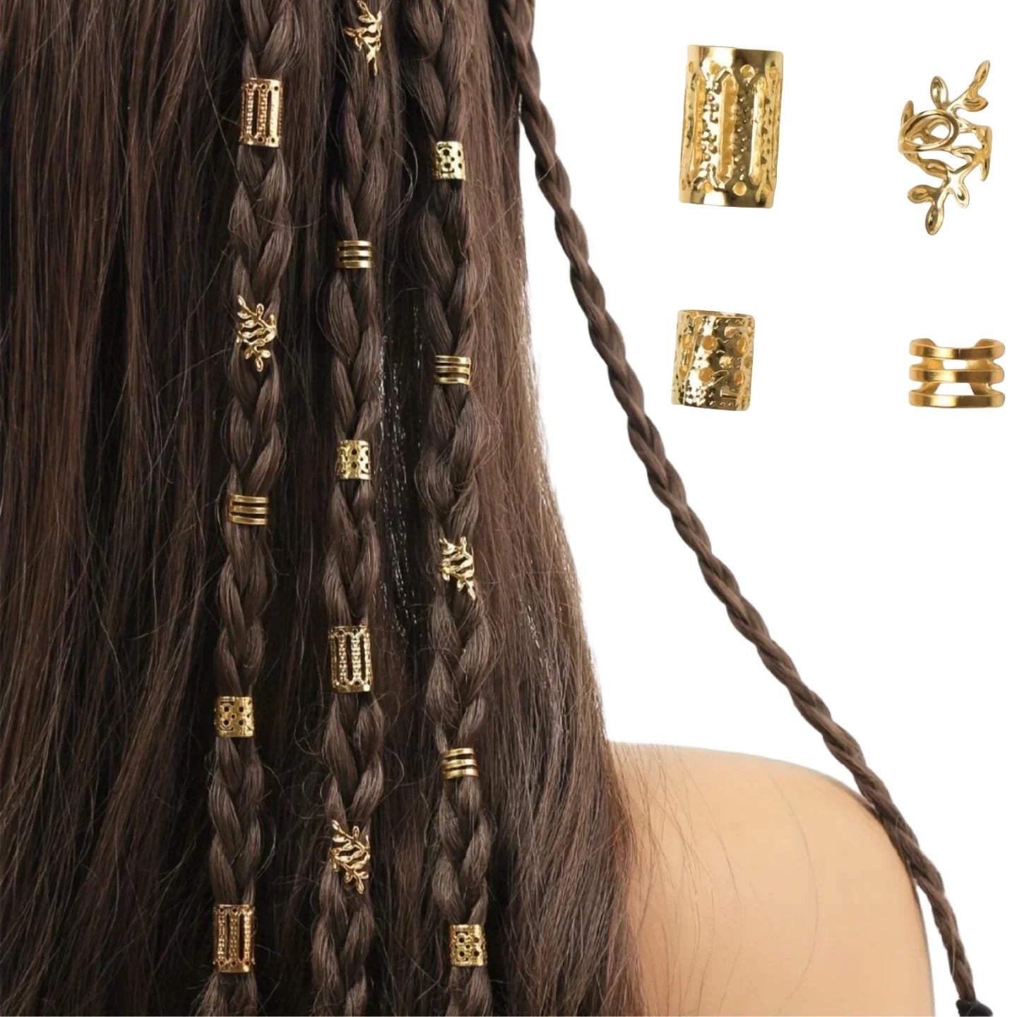 Elegant Hollow Out Hair Rings