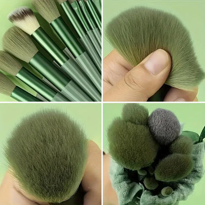 13PCS Four Seasons Green Brush Set