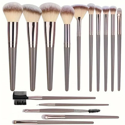 ZSRUNHUI 3–20PCS Fluffy Makeup Brush Set