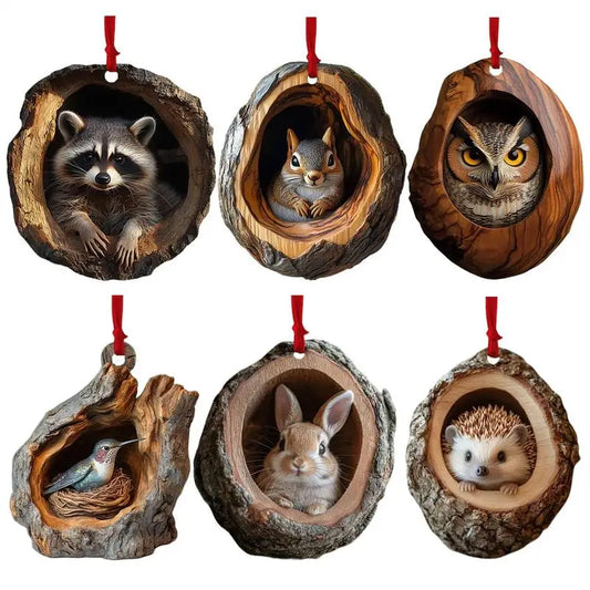 Animal Acrylic Christmas Tree Ornaments