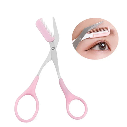 Stainless Steel Eyebrow Trimmer Set