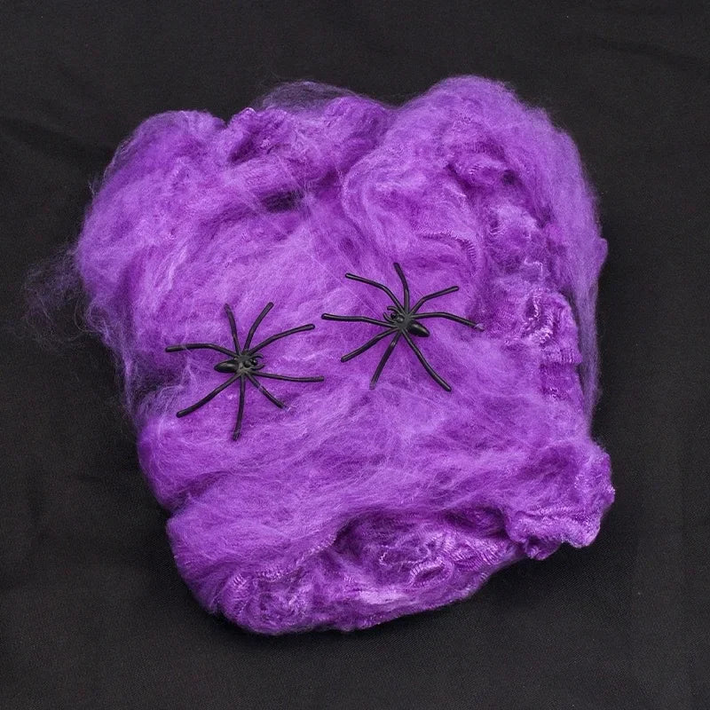 Halloween Stretchy Spider Web Decor